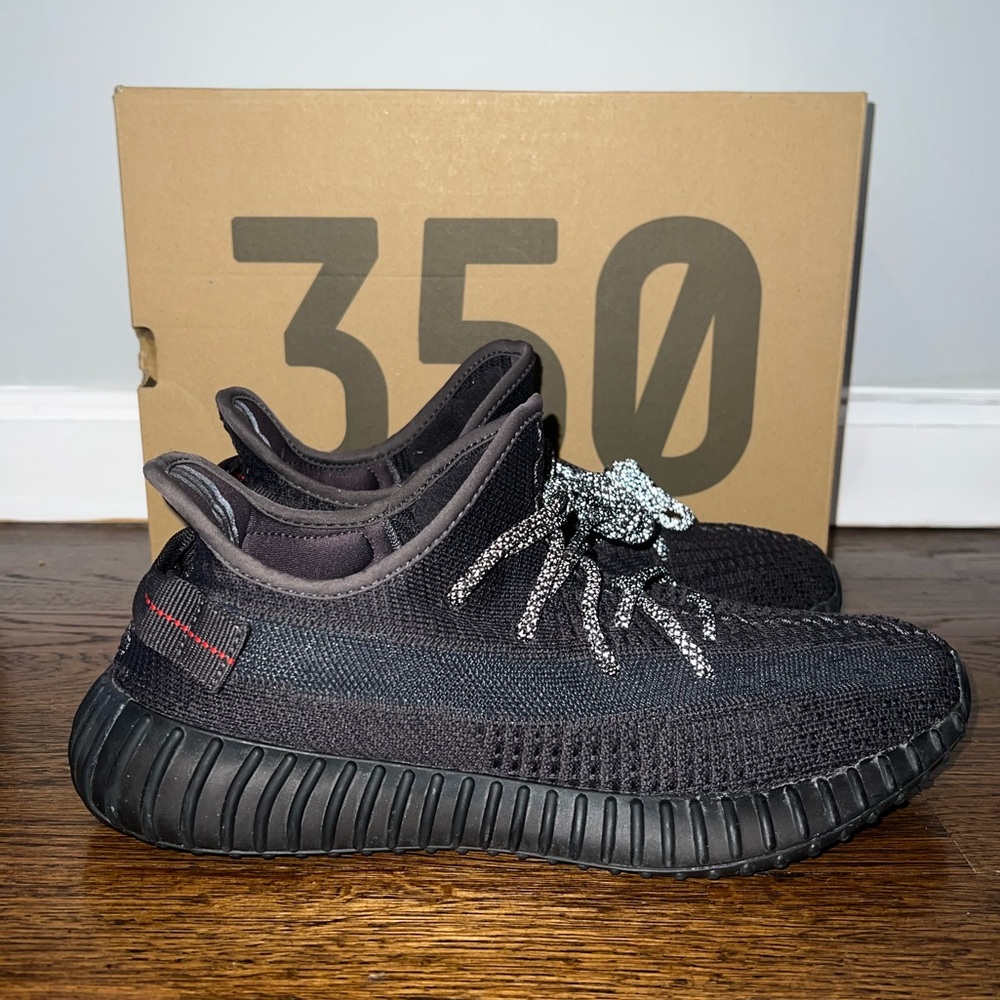 Adidas Yeezy 350 V2- “Static Black- Refelctive” Size 9.5